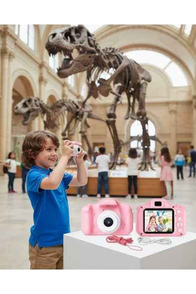 SAYARMARKT HD Video Kayıt Özellikli Mini Dijital Kamera Fotoğraf Çekimli USB Şarjlı ürün görseli 1