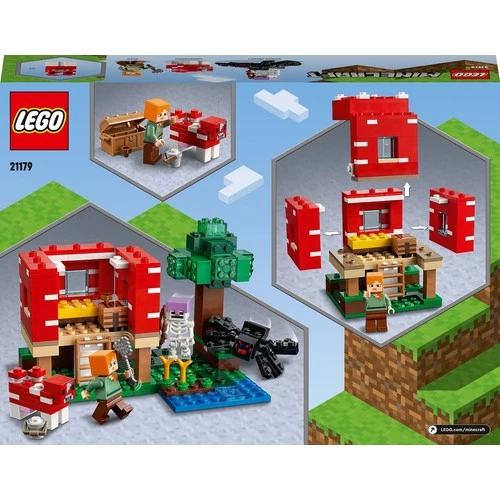 LEGO Minecraft 21179 The Mushroom House - Resim 3