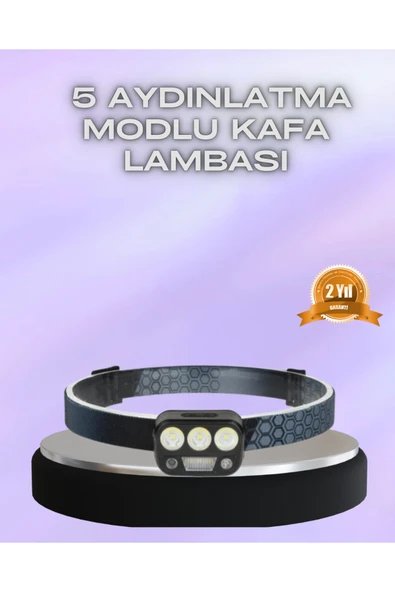 SAYARMARKT El Hareket Sensörlü LED Kafa Feneri 5 Mod Ayarlanabilir ürün görseli 1