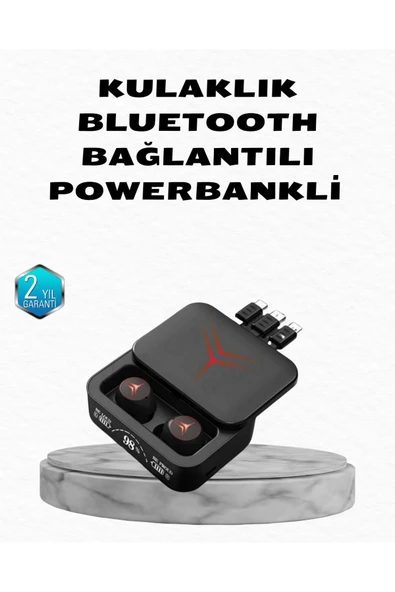 SAYARMARKT Powerbank Özellikli Bluetooth Kablosuz Kulaklık – Dokunmatik Kontrol, Uzun Pil Ömrü, Ergonomik Tasar ürün görseli 1