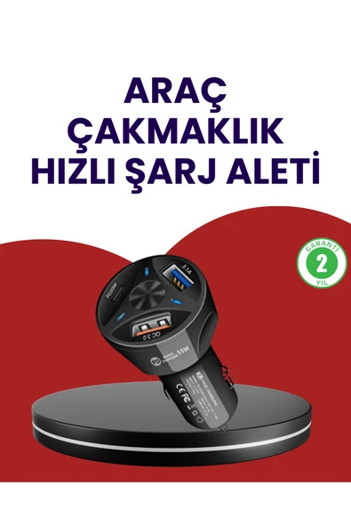 SAYARMARKT 55W PD ve Quick Charge 3.0 Destekli Polygold Araç Şarj Adaptörü ürün görseli 1