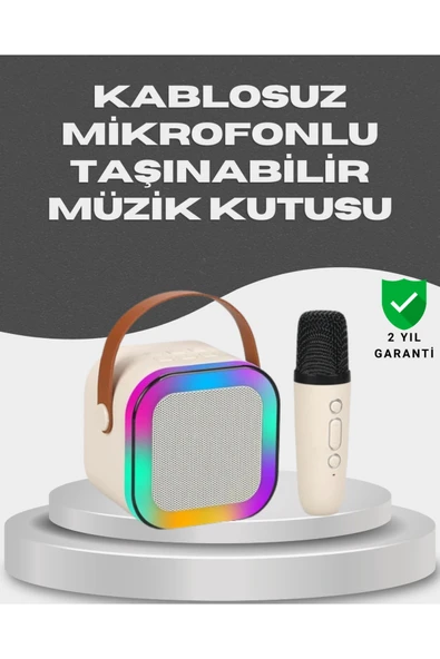 SAYARMARKT Kablosuz Karaoke Mikrofon Hoparlör Seti Güçlü Ses Çıkışı ürün görseli 1