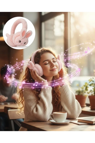 SAYARMARKT Peluş Kulaklıklı Bluetooth Kablosuz Müzik Dinleme ve Görüşme Özellikli ürün görseli 1