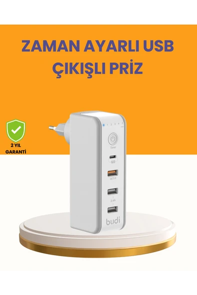 SAYARMARKT Zaman Kontrollü Şarj Cihazı 30W Hızlı Şarj ve Çoklu USB Çıkışı ürün görseli 1