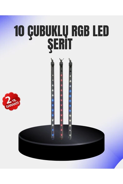 SAYARMARKT Dekoratif LED Meteor Işık 10’lu Çubuk Seti ürün görseli 1