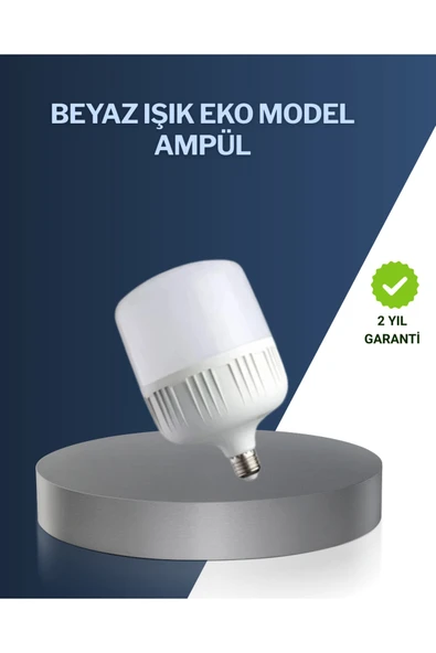 SAYARMARKT Uzun Ömürlü Şarjlı LED Ampul 30 Watt Güçlü Aydınlatma ürün görseli 1