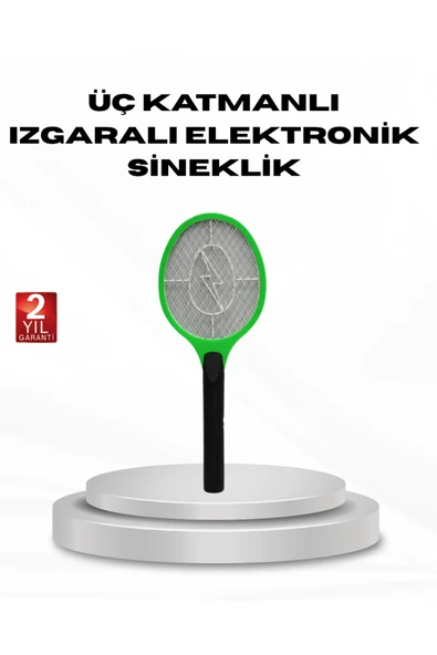 SAYARMARKT Yüksek Gerilimli Elektronik Sinek Raket – Sessiz, Kimyasız ve Güvenli Kullanım UYGUN ürün görseli 1