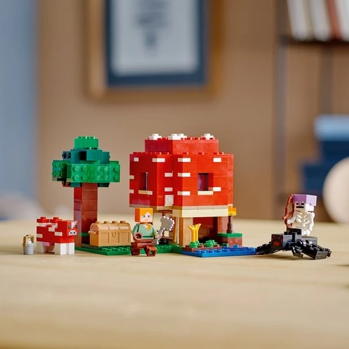 LEGO Minecraft 21179 The Mushroom House - Resim 5