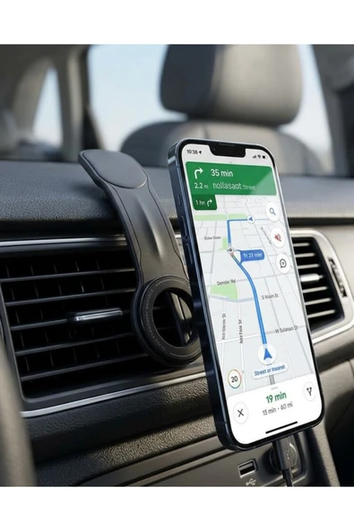 SAYARMARKT Güçlü Mıknatıslı Araç Telefon Tutucu 360° Döner Dashboard Standı ürün görseli 1