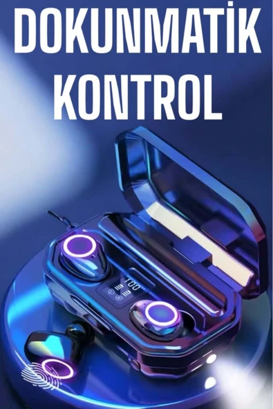 SAYARMARKT Kablosuz Kulaklık Powerbank Bluetooth Kulaklık M12 Dijital Şarj Göstergeli ürün görseli 1