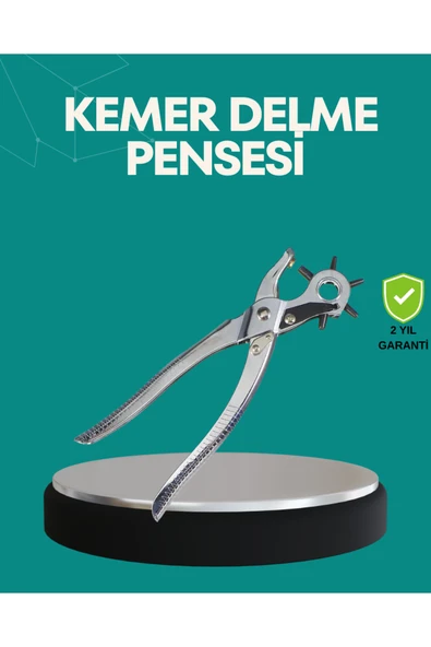 SAYARMARKT Deri Delme Pensesi 6 Uçlu Ayarlanabilir Kemer Delme Aleti Profesyonel Kullanım ürün görseli 1