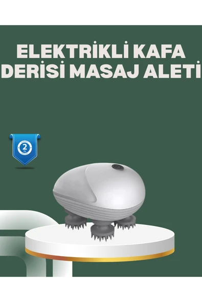 SAYARMARKT Derin Masaj Sağlayan Elektrikli Kafa Masaj Aleti ürün görseli 1