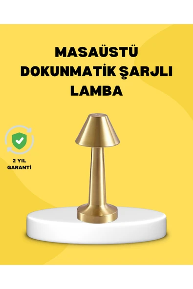 SAYARMARKT Kablosuz LED Masa Lambası 1800mAh 3 Renk Aydınlatma Dokunmatik ürün görseli 1