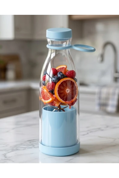 SAYARMARKT USB Şarjlı Mini Blender 380 ml Taşınabilir Smoothie Yapıcı Pratik Kullanım ürün görseli 1