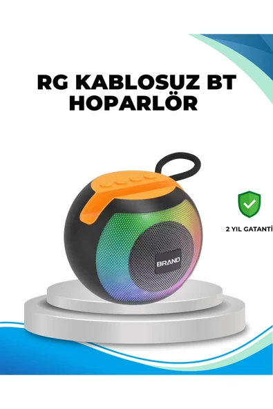 SAYARMARKT RGB Işıklı Taşınabilir Kablosuz Bluetooth Hoparlör ürün görseli 1