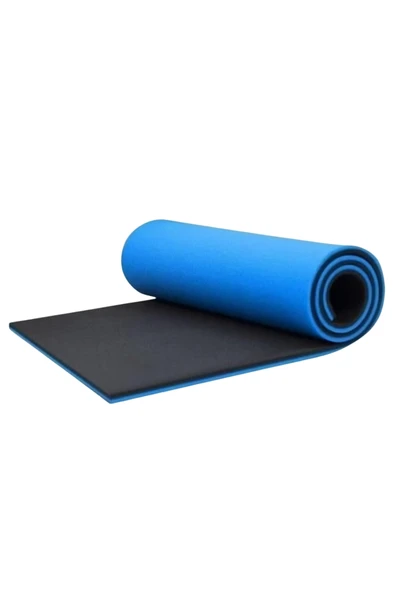 SAYARMARKT 10MM YOGA MATI MAVİ - Resim 3
