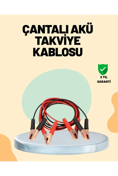 SAYARMARKT 1200 Amper Jumper Kablo 2 Metre Bakır Uçlu Araç Takviye Seti ürün görseli 1