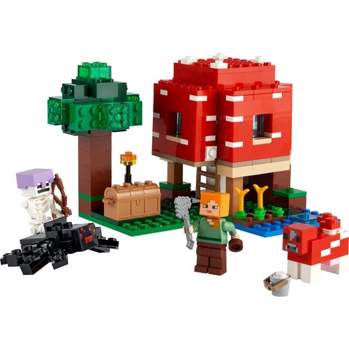 LEGO Minecraft 21179 The Mushroom House - Resim 2