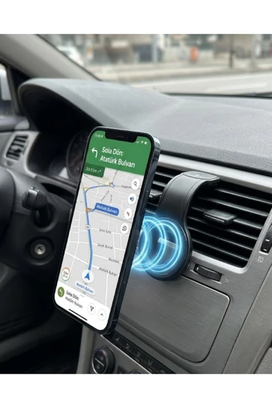 SAYARMARKT Araç İçi Manyetik Telefon Tutucu Alüminyum Gövdeli Navigasyon Standı ürün görseli 1