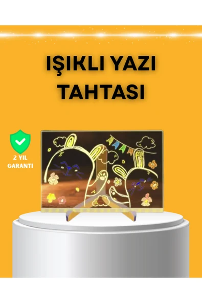 SAYARMARKT OTAY Yazı Panosu LED Işıklı - Duvar ve Masaüstü Kullanıma Uygun Pratik Pano ürün görseli 1