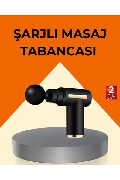 SAYARMARKT Şarjlı Kas Masaj Aleti 6 Kademe 4 Başlık Derin Doku EMS Titreşim Sporcu Masaj Tabancası ürün görseli 1
