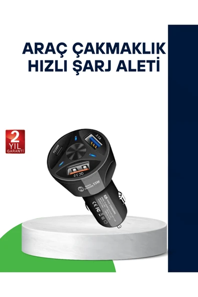 SAYARMARKT 55W Hızlı Araç Şarj Cihazı Quick Charge 3.0 ve PD Destekli ürün görseli 1
