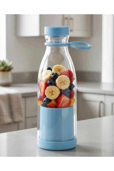 SAYARMARKT Şarjlı Taşınabilir Blender 380 ml USB Kablosuz Smoothie ve Meyve Karıştırıcı ürün görseli 1