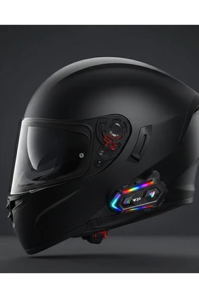 SAYARMARKT Yeni Nesil Bluetooth 5.3 Motosiklet Intercom RGB Işıklı 1000m Mesafeli ürün görseli 1