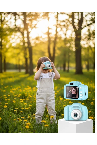SAYARMARKT Mavi Şarjlı Mini Kamera HD Video Fotoğraf Çekimli Genişletilebilir Hafızalı ürün görseli 1