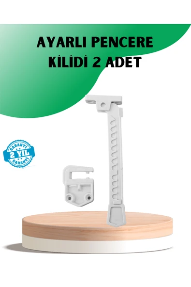 SAYARMARKT Emniyet Amaçlı Pencere Açılma Sınırlayıcı Aparat 2 Adet ürün görseli 1