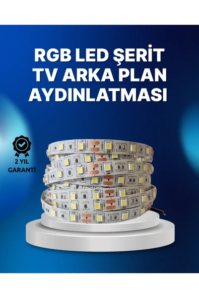 SAYARMARKT RF Kumandalı Renk Değiştiren TV LED Şerit 2MT ürün görseli 1