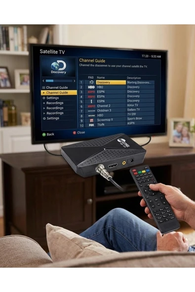 SAYARMARKT Gelişmiş Özellikli Uydu Alıcısı HDMI USB WiFi Destekli ürün görseli 1