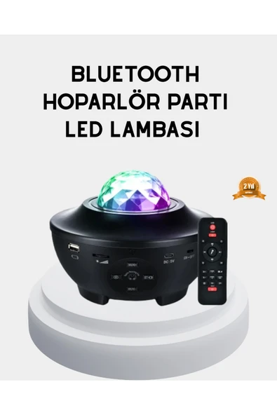 SAYARMARKT LED Yıldızlı Projektör Galaxy Modlu Renk ve Parlaklık Ayarlı Gece Lambası ürün görseli 1