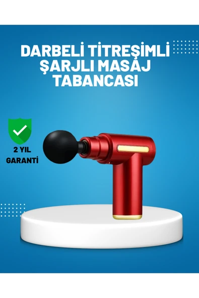 SAYARMARKT Titreşimli Masaj Tabancası 4 Başlıklı 6 Hız Ayarlı Kas Rahatlatıcı ürün görseli 1