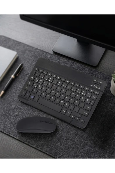 SAYARMARKT Bluetooth Klavye Mouse Seti Taşınabilir Wireless Bilgisayar Aksesuarı ürün görseli 1
