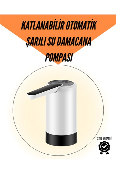 SAYARMARKT Taşınabilir Şarjlı Damacana Su Pompası Hijyenik Tasarım ürün görseli 1