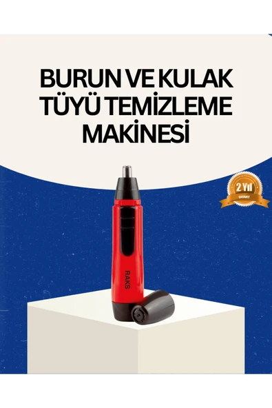 SAYARMARKT Raks Kırmızı Tüy Temizleme Cihazı Kulak Burun Pilli Ergonomik ürün görseli 1