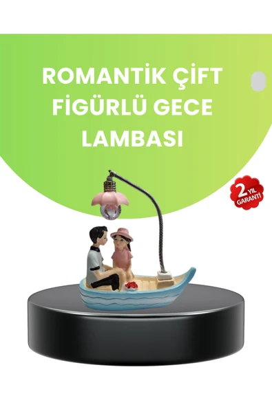 SAYARMARKT Oturan Çift Figürlü LED Masa Lambası Romantik Hediye ürün görseli 1