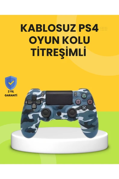 SAYARMARKT PS4 Uyumlu Kablosuz Oyun Kolu Ergonomik Çift Titreşimli ürün görseli 1