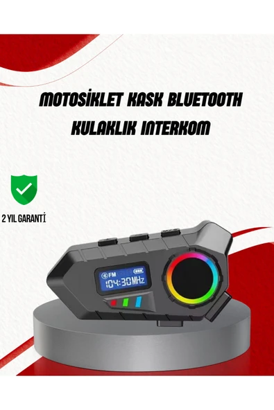 SAYARMARKT Suya Dayanıklı Bluetooth İnterkom 5.4 Hoparlör 500mAh Batarya ve FM Radyo Özellikli ürün görseli 1