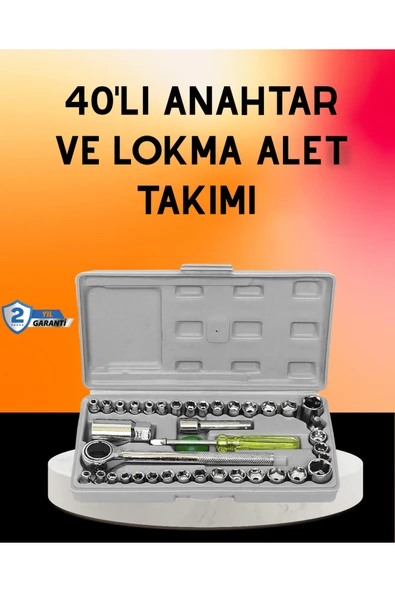 SAYARMARKT 40 Parça Cırcır Lokma Anahtar Seti Profesyonel Kullanım ürün görseli 1
