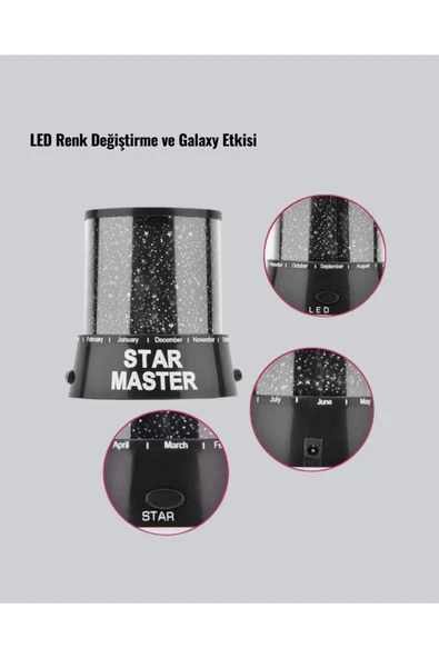 SAYARMARKT MİNİ STAR PROJEKTÖR - Resim 3
