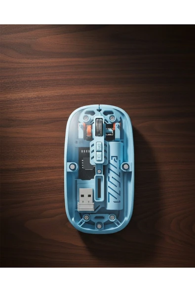 SAYARMARKT Bluetooth 5.2 Destekli Mavi Pilli Kablosuz Mouse ürün görseli 1