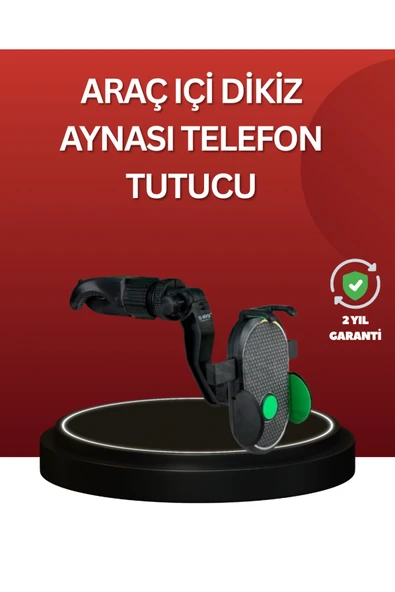 SAYARMARKT Ayarlanabilir Kıskaçlı Dikiz Aynası Telefon Tutucu Tüm Telefonlarla Uyumlu ürün görseli 1