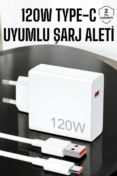 SAYARMARKT 120W Şarj Aleti Type-C Uyumlu Turbo Şarj Aleti ürün görseli 1