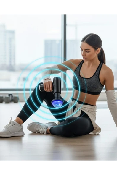 SAYARMARKT Isıtmalı Soğutmalı Masaj Tabancası 3200 RPM Sessiz Motor USB C Şarjlı ürün görseli 1