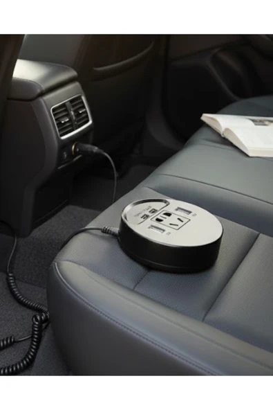 SAYARMARKT Güvenli Voltaj Korumalı Araç Power Inverter Çoklu Cihaz Desteği ürün görseli 1