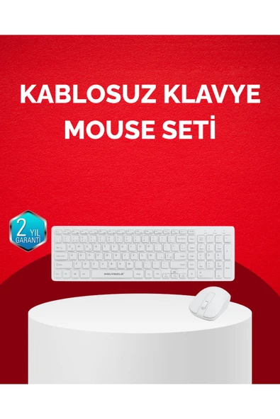 SAYARMARKT Kullanışlı Tam Boy Kablosuz Klye Mouse Seti - Gelişmiş Bağlantı ve Sessiz ürün görseli 1
