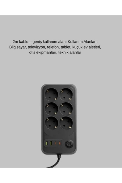 SAYARMARKT 6LI PRİZ - Resim 4