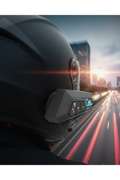 SAYARMARKT Su Geçirmez Motosiklet Kask Kulaklık 1000mAh Batarya ürün görseli 1